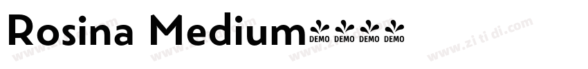 Rosina Medium字体转换